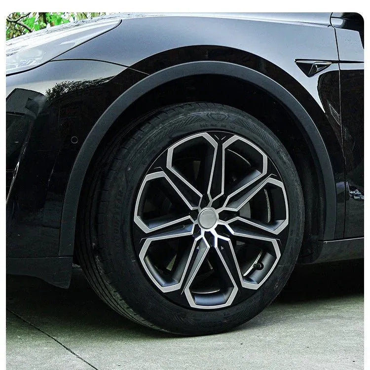 19" Tesla Model Y Wheel Covers (4pcs) - Reinforced ABS Hubcaps for 2020-2024 Model Y - Teskay