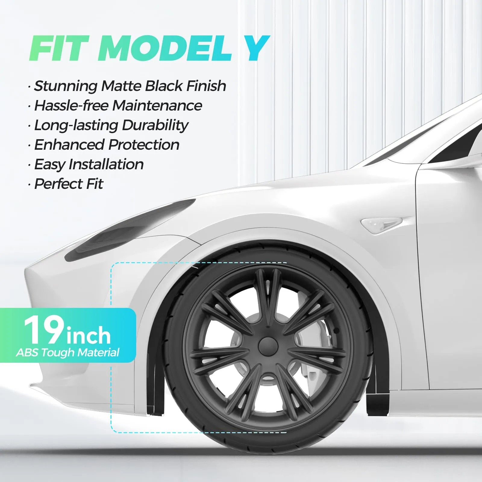 19” Wheel Covers Hubcap for Tesla Model Y (2020-2023) - Teskay