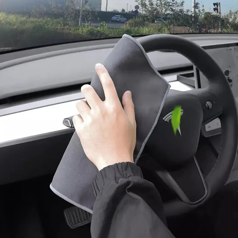 2Pcs Tesla Multipurpose Coral Fleece Towels -1