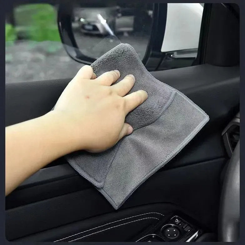 2Pcs Tesla Multipurpose Coral Fleece Towels -2