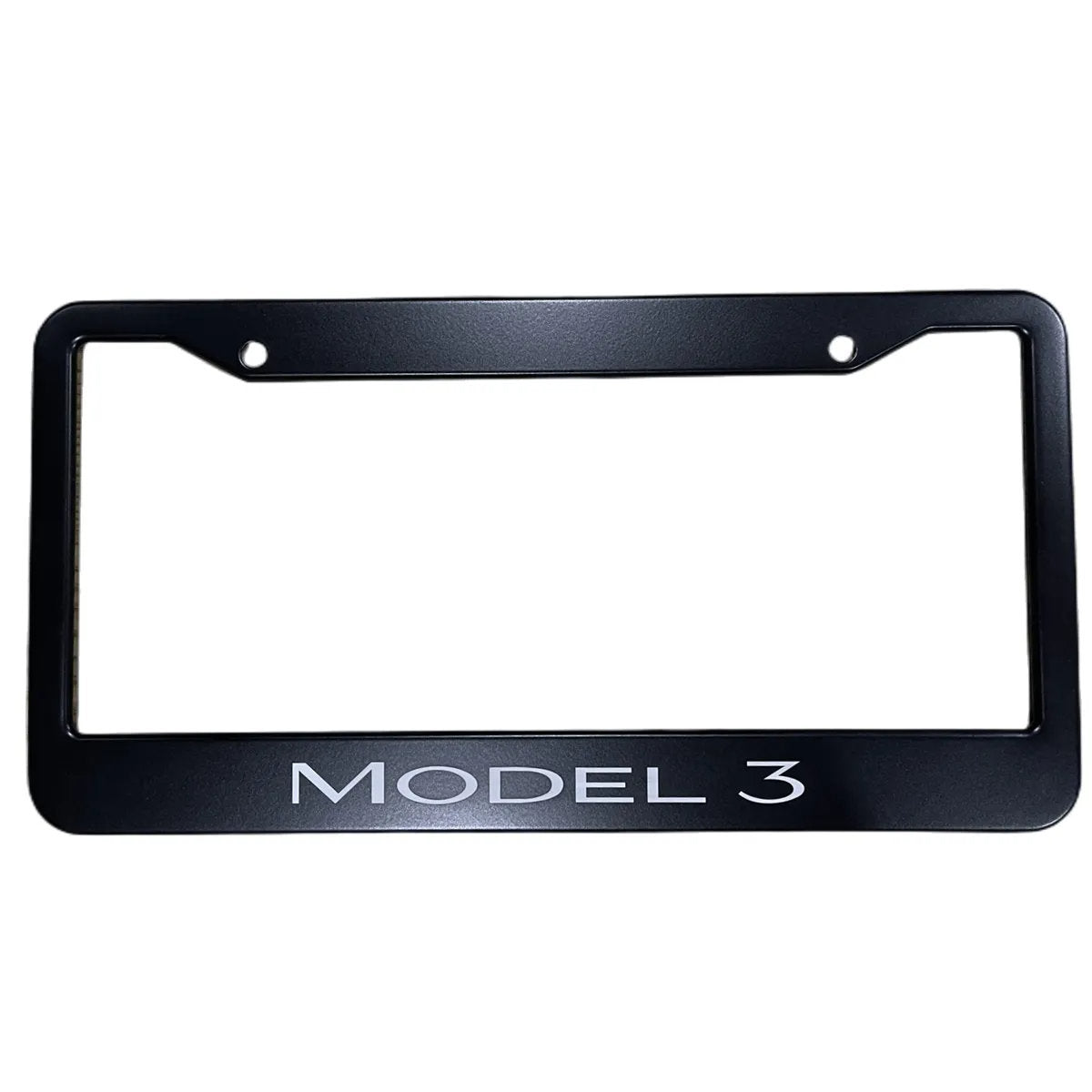 2pcs Tesla Model 3 Black Stainless Metal License Plate Frame - Teskay