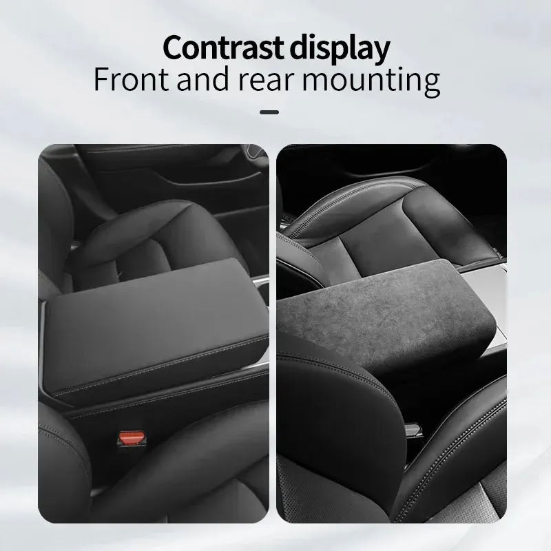 Alcantara Armrest Cover for Tesla Model 3 Highland/Model Y Juniper - Teskay