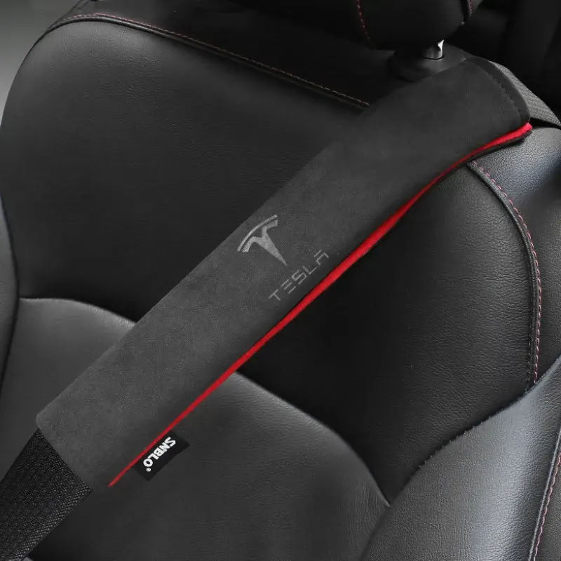Alcantara Seat Belt Cover For Tesla Model 3/Y/X/S(No Year Limit) Teskay