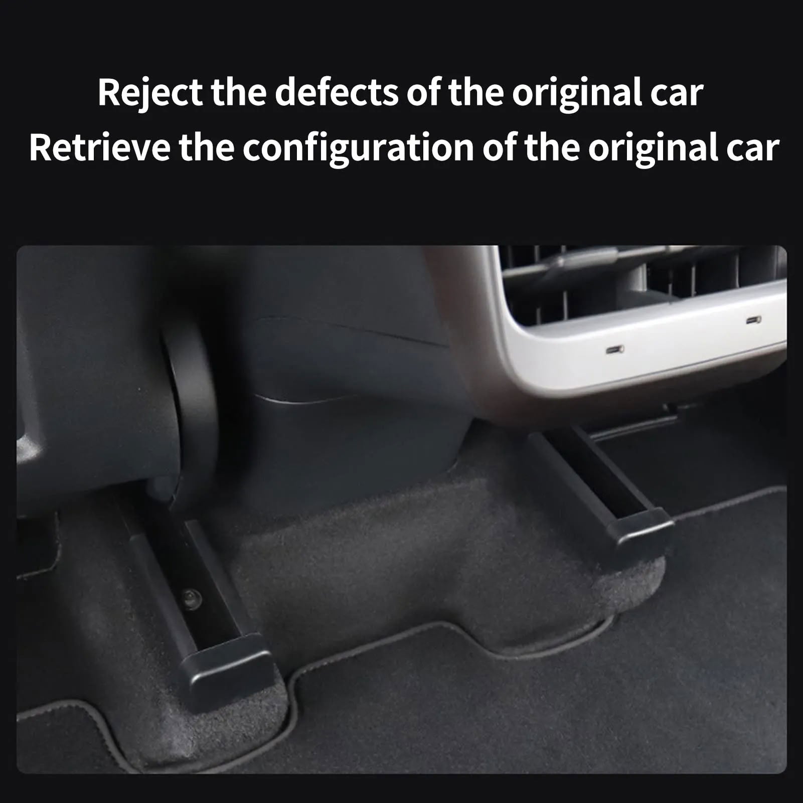 Car Slide Rails Anti-Kick Plugs suitable for Tesla Model 3/Y - Teskay