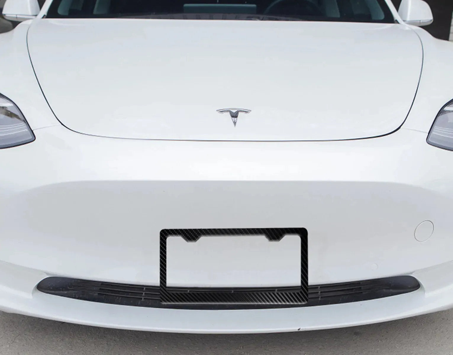 Carbon Fiber License Plate Frame for Tesla Model 3/Y(2017-2023) - Teskay