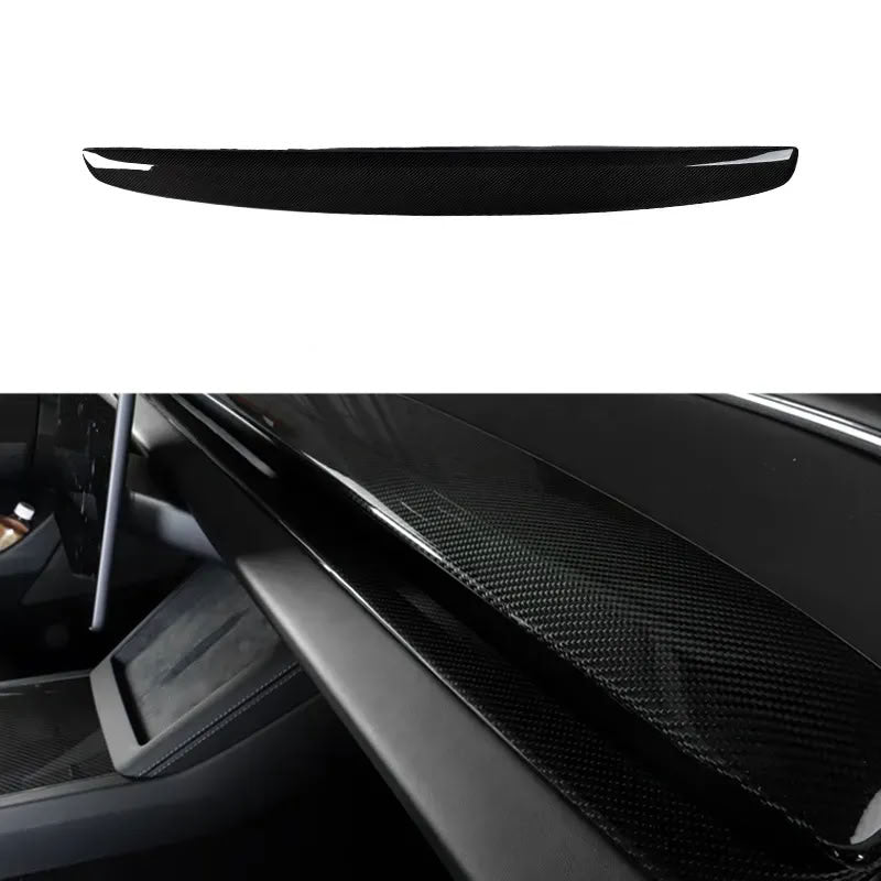 Carbon Fiber Dashboard Snap-On Patch for Tesla Model 3 Highland/Model Y Juniper - Teskay