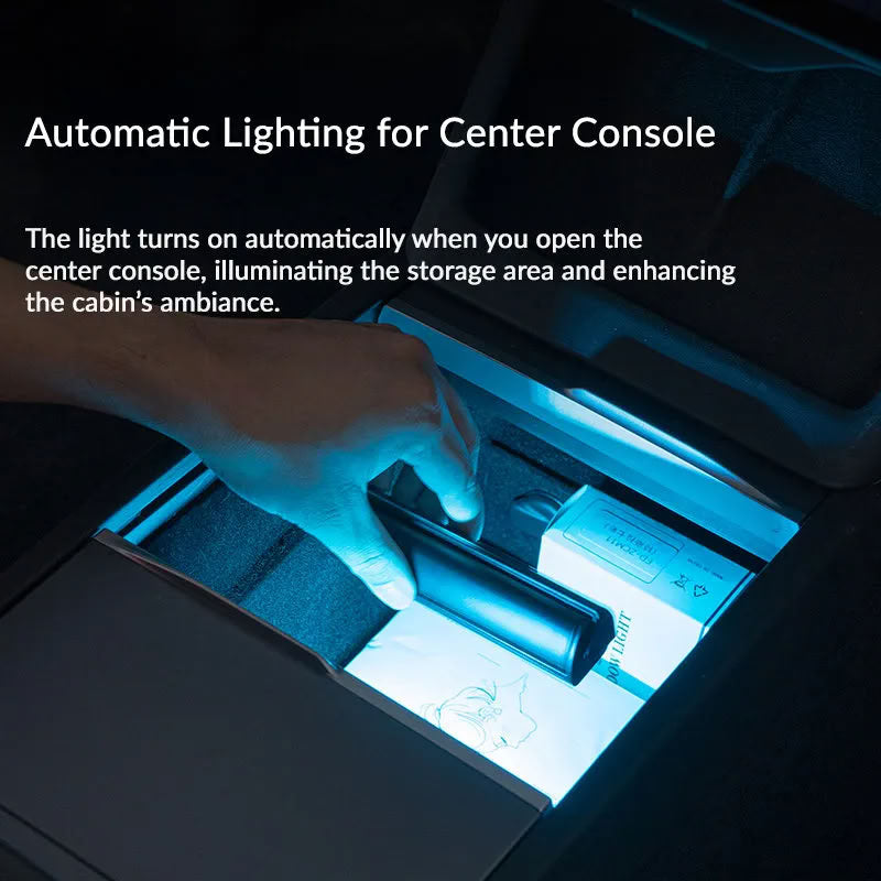 Central Console Box Ambient Light for Tesla Model 3/Y - Teskay