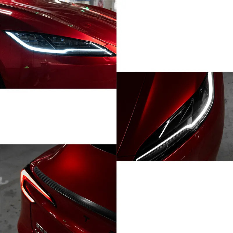 Compatible with Tesla Model Y (2021-2025.2) Headlights and Taillight Protection Film - Teskay