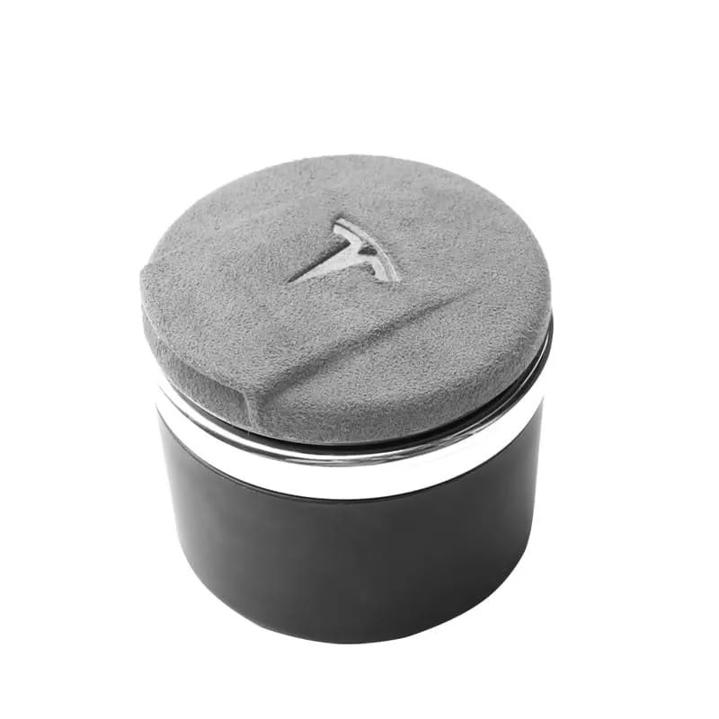 Cup Holder Suede Ashtray for Tesla Model 3/Y/S/X - Teskay