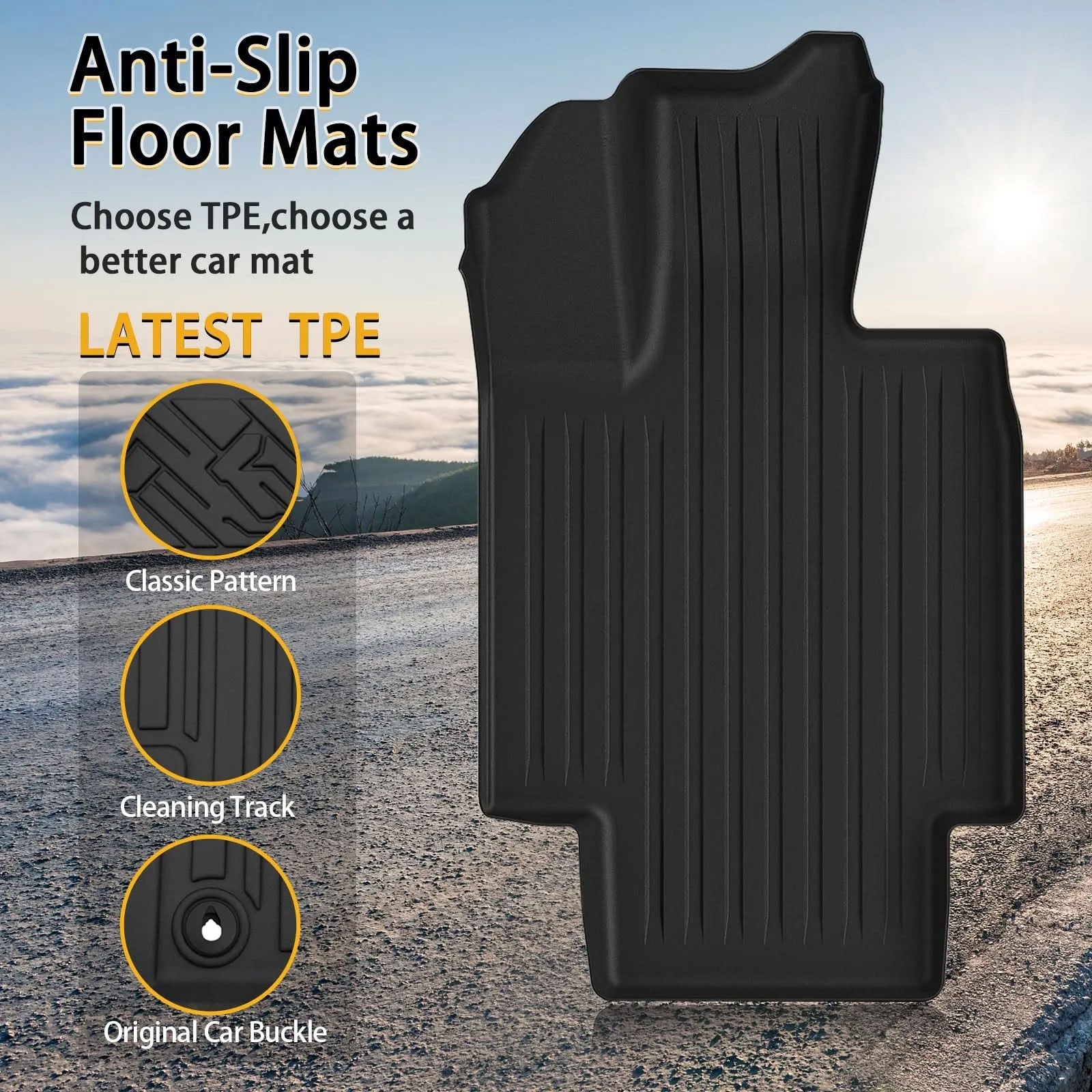 Cybertruck Tailored Floor and Cargo Liner Set - Tough TPE Construction - Teskay