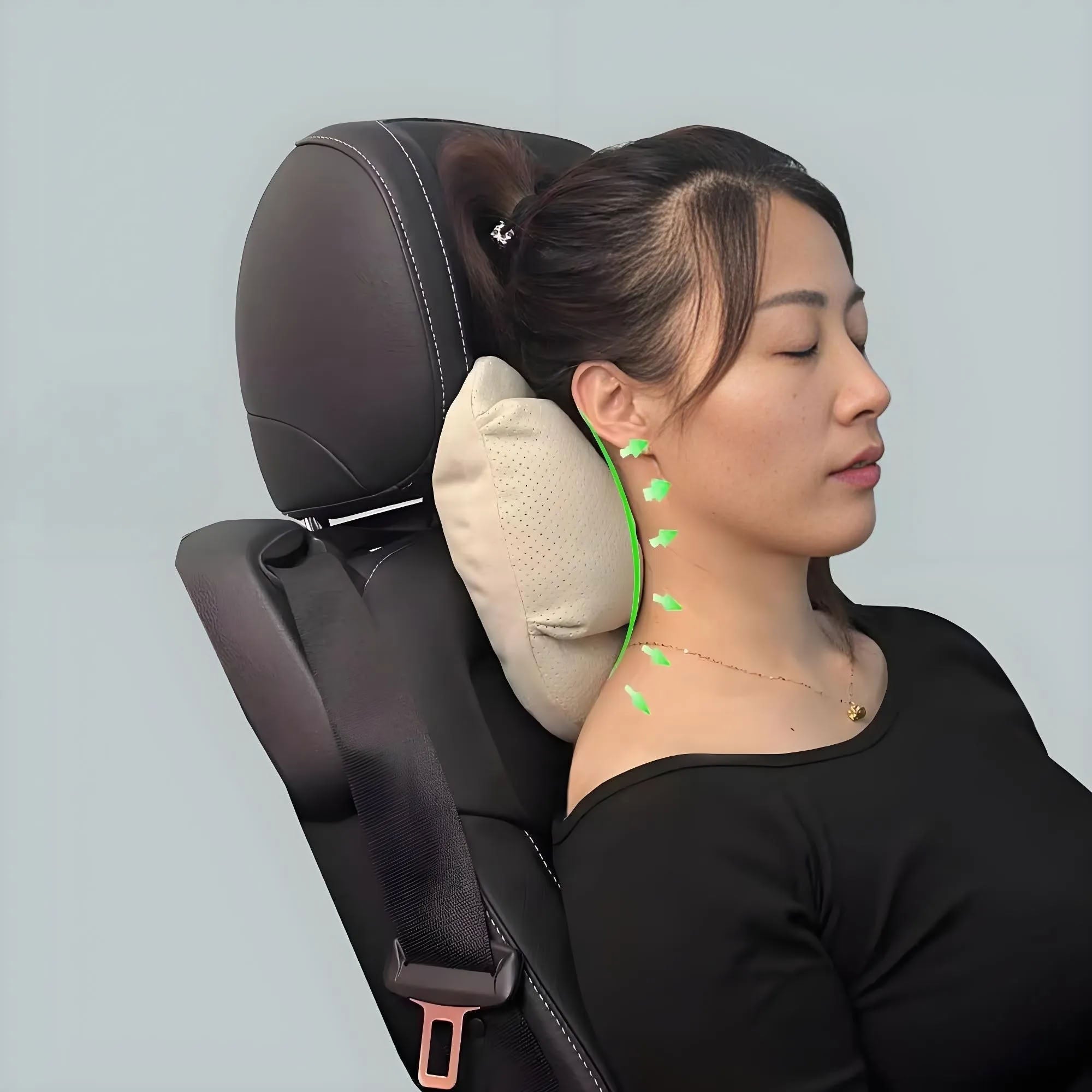 Dual-Layer Pressure Relief Headrest for Tesla Model 3/Y/S/X - Teskay