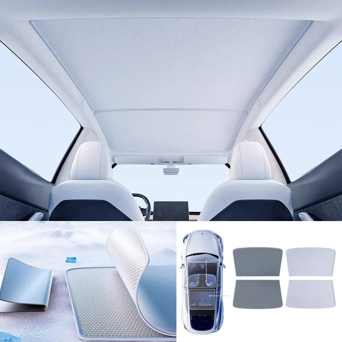 Graphene Sunshade for Tesla Model 3/Y - Teskay