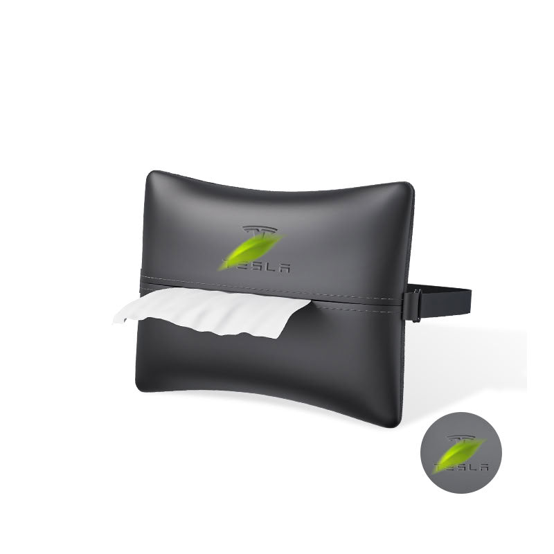 Leather Tissue Holder for Tesla Model Y/3/S/X-4