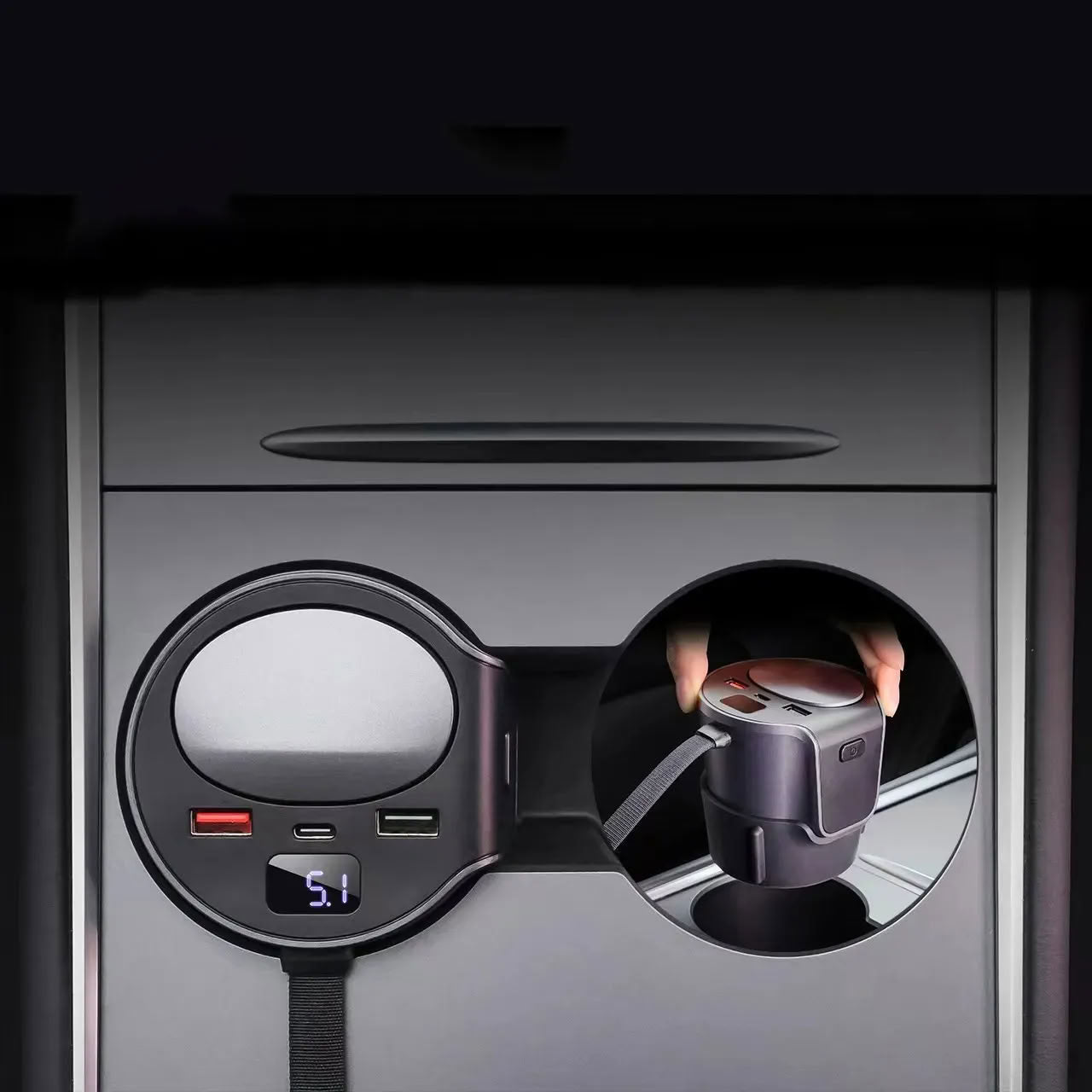 Model 3/Y(2022-2023) 65W Fast Charging HUB Docking Station - Teskay