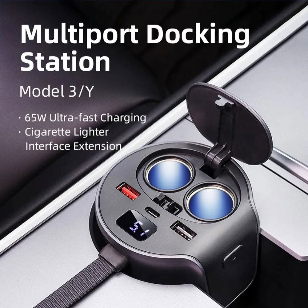 Model 3/Y(2022-2023) 65W Fast Charging HUB Docking Station - Teskay