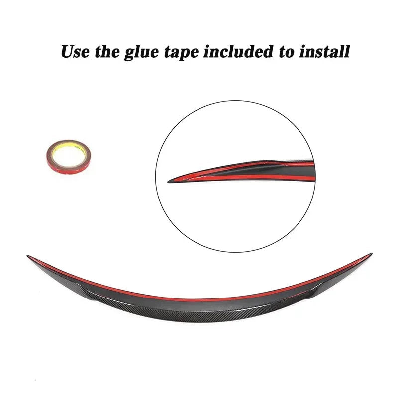 Model S (2014-2019) Type R Spoiler - Genuine Molded Carbon Fiber  - Teskay