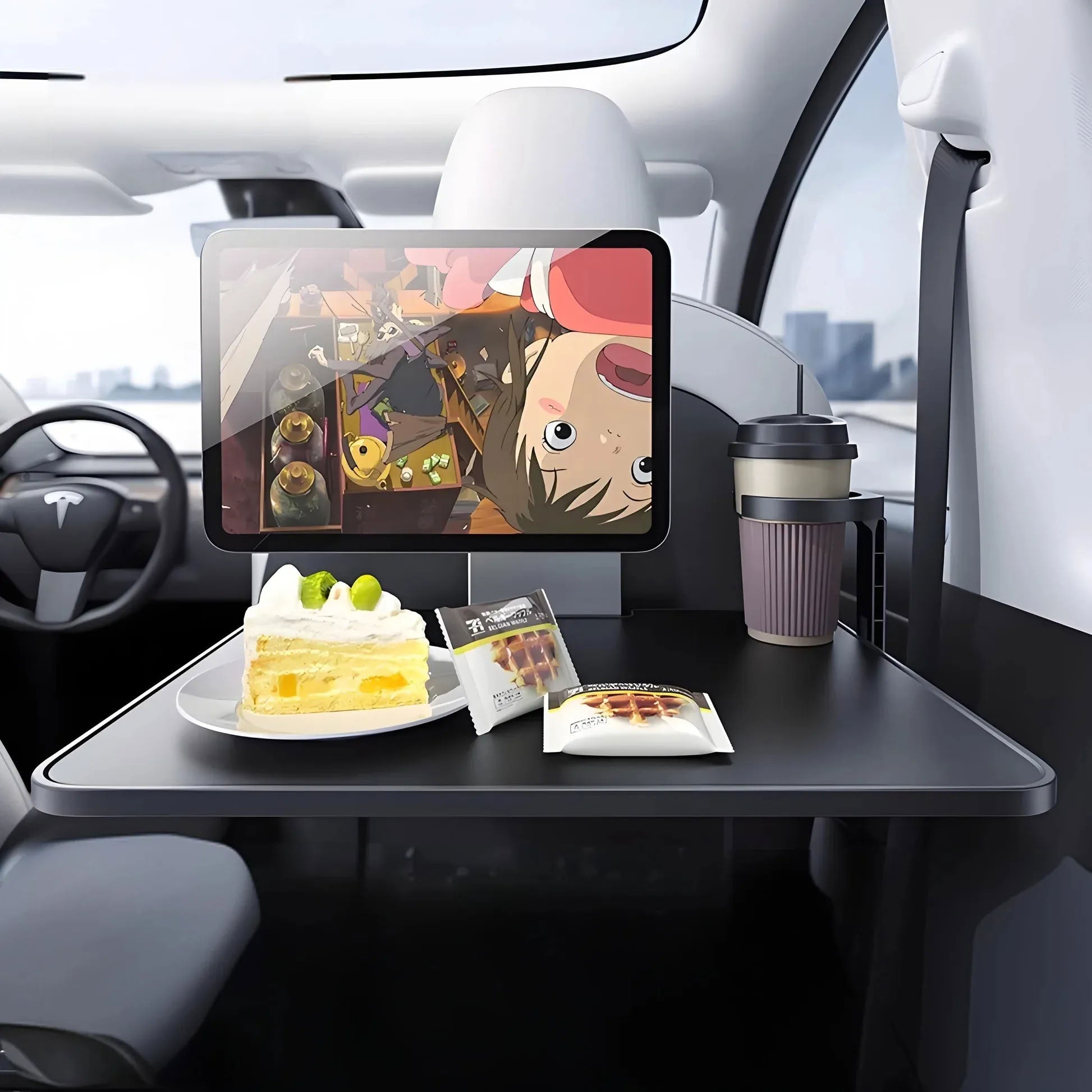 Multi-function Backseat Table Tray for Tesla Model 3/Y - Teskay