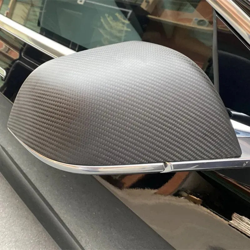 Precision Carbon Fiber Side Mirror Caps for Tesla Model S (1 Pair) - Teskay