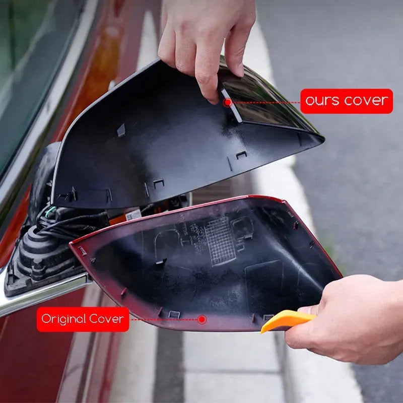 Side Mirror Replacement Covers for Tesla Model Y (2020-2024) - Teskay