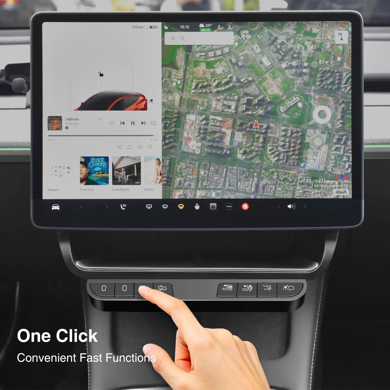 Storage Box Intelligent Control Physical Buttons for Tesla Model 3/Y- Teskay