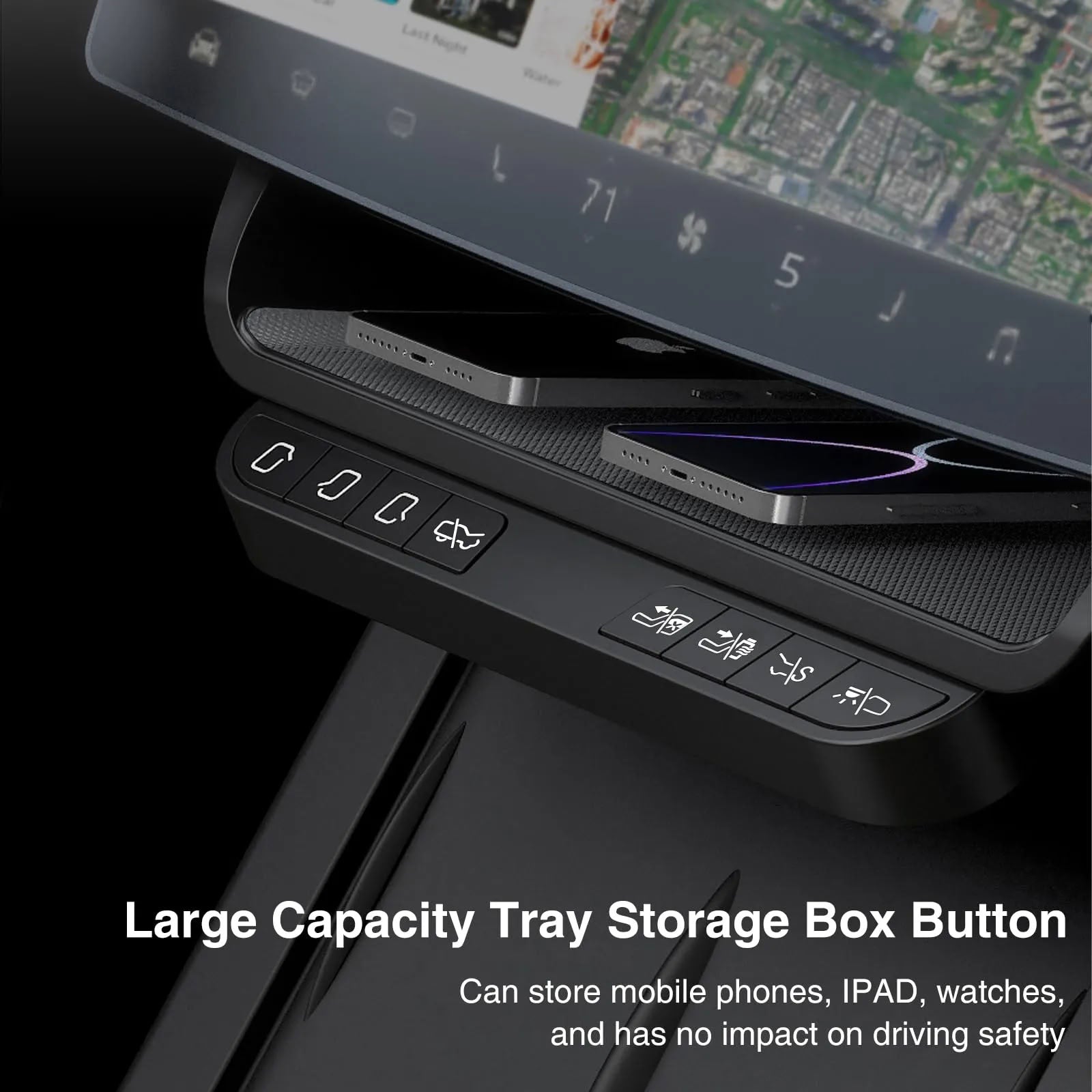 Storage Box Intelligent Control Physical Buttons for Tesla Model 3/Y- Teskay