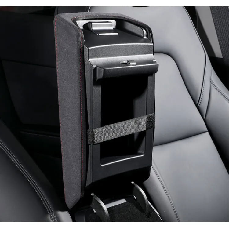Suede Armrest Cover for Tesla Model 3 (2017-2023.10) / Model Y (2020-2024) - Teskay