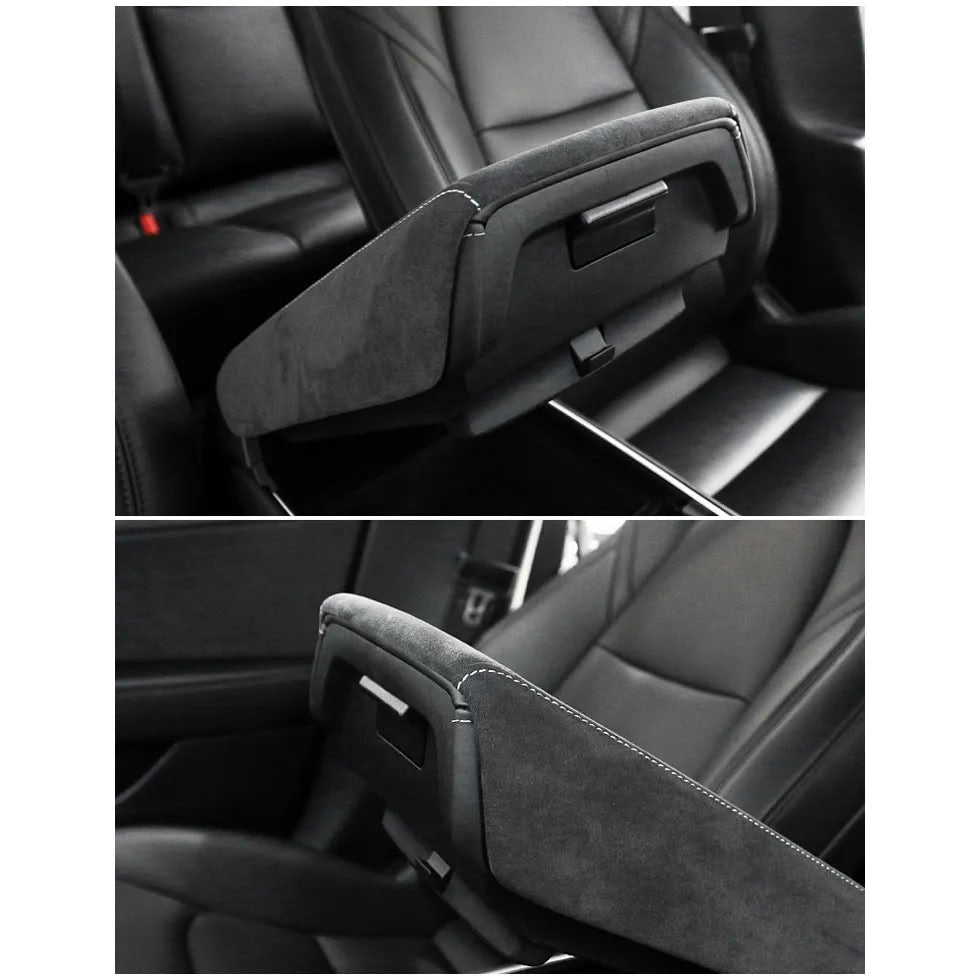 Suede Armrest Cover for Tesla Model 3 (2017-2023.10) / Model Y (2020-2024) - Teskay