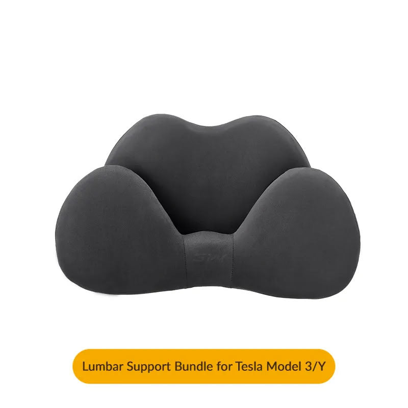 Suede Memory Foam Neck Pillow for Tesla Model 3/Y - Height Adjustable - Teskay