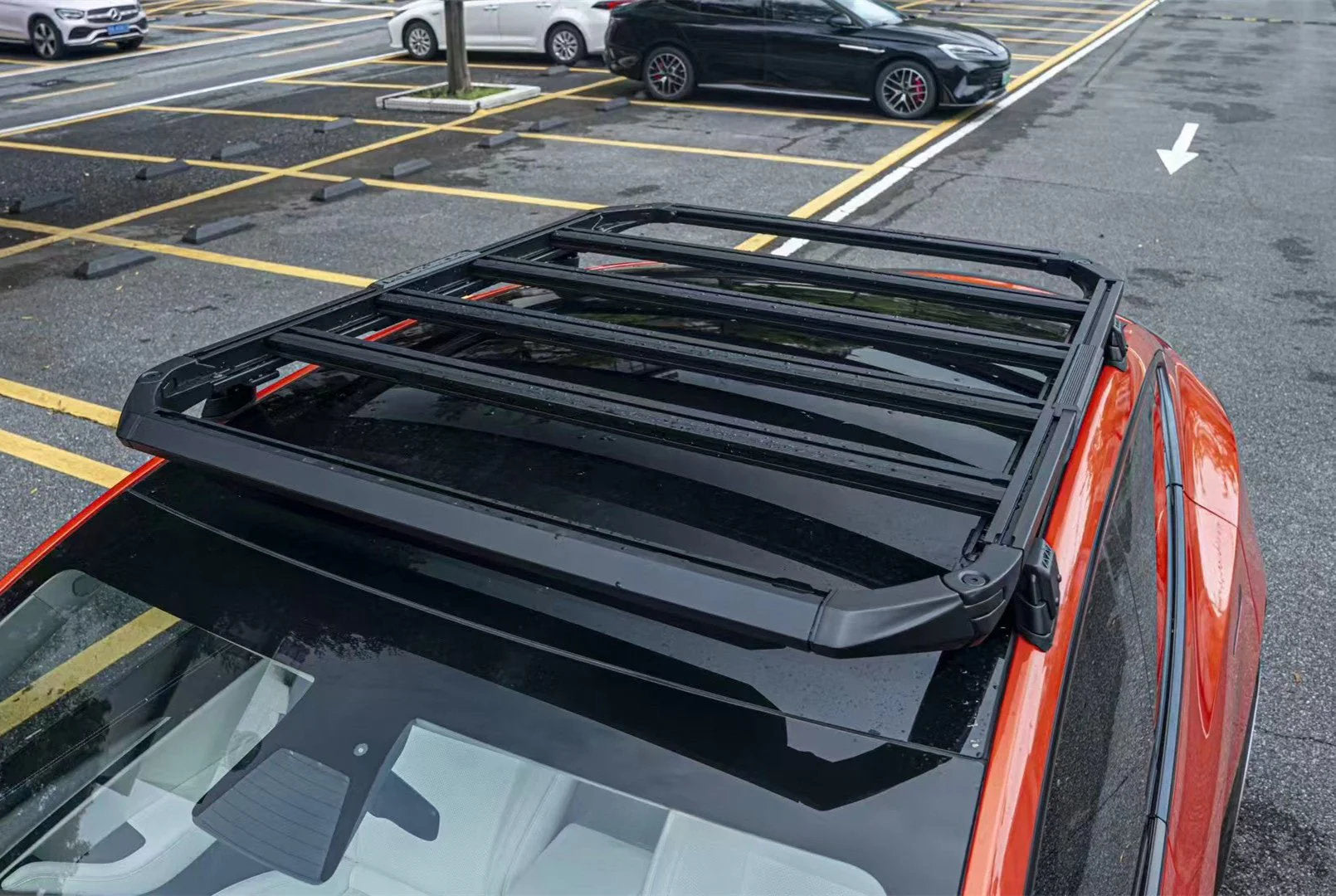 Teskay Model Y Roof Rack Cargo vs. Model Y Juniper2