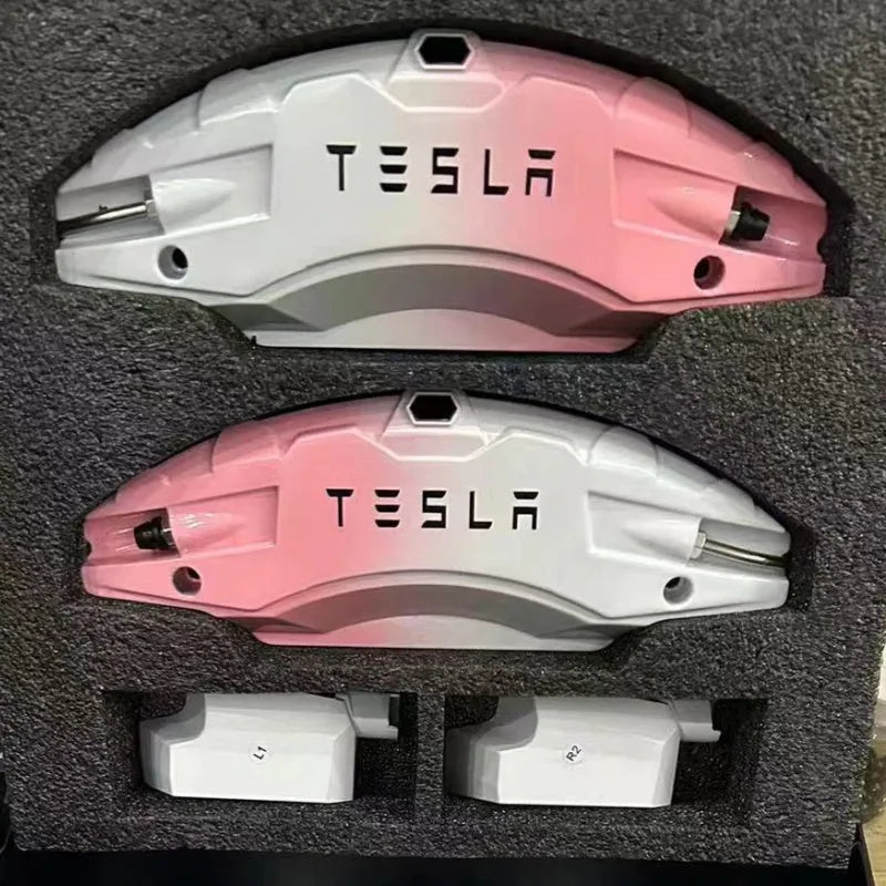 Tesla Brake Caliper Covers for Model 3 & Y – Aluminum Alloy, Fits 18"/19"/20"/21" Wheels-1