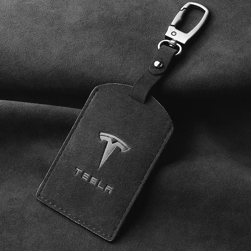 Tesla Card Key Holder – Alcantara Key Case for Model 3/Y/S/X