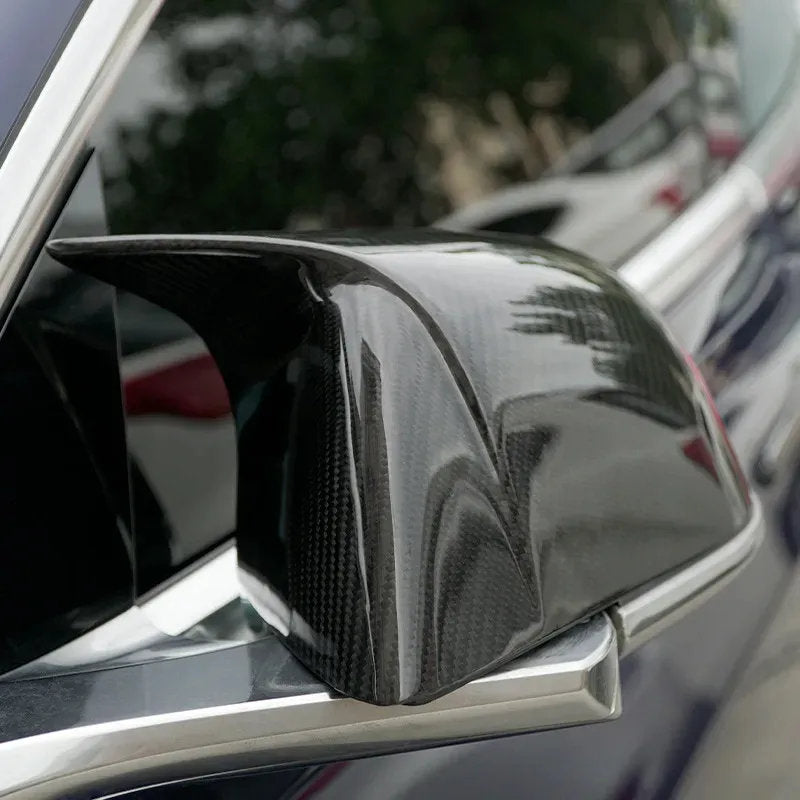Tesla Model 3 Mirror Cover in the Shape of a Bullhorn - Teskay