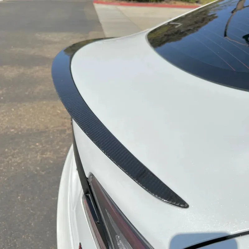Real Carbon Fiber Trunk Spoiler for Tesla Model S - Teskay