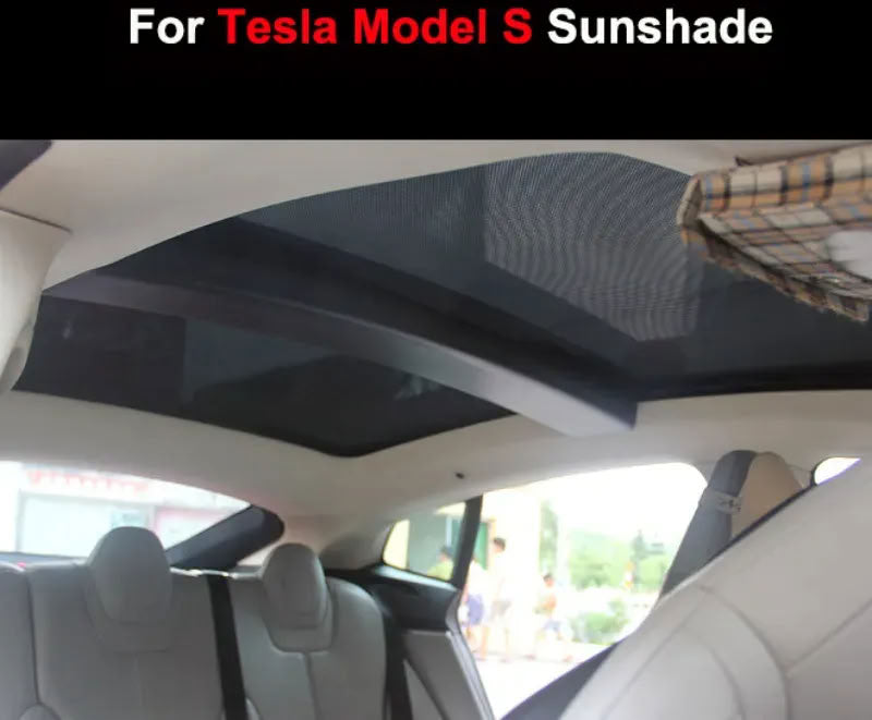 Tesla Model S (2016-Present) Glass Roof Sunshade and Front & Rear Sunroof Sunshade - Teskay
