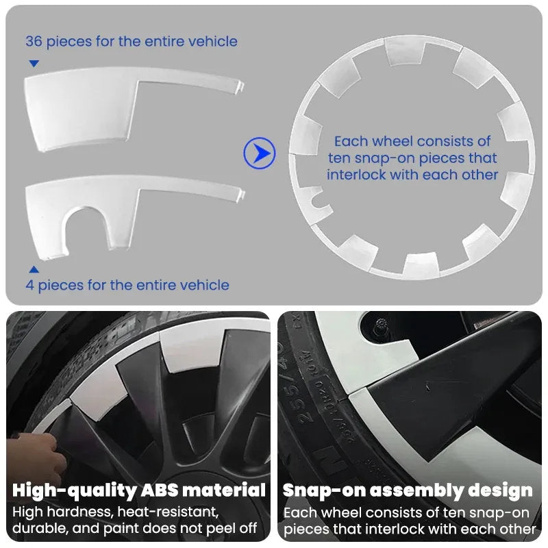 Tesla Model Y 20-Inch Wheel Rim Protector (2020-2024) – UV & Debris Protection