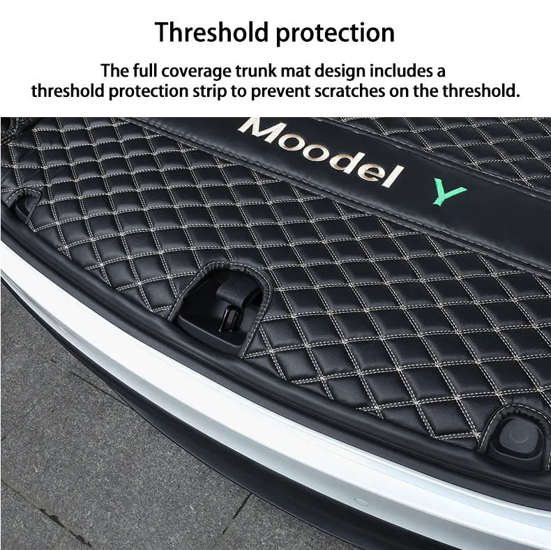 Tesla Model Y Trunk Mats – Waterproof, Soundproof, Stain-Resistant - Teskay