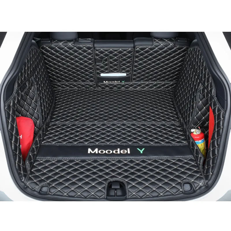 Tesla Model Y Trunk Mats – Waterproof, Soundproof, Stain-Resistant - Teskay