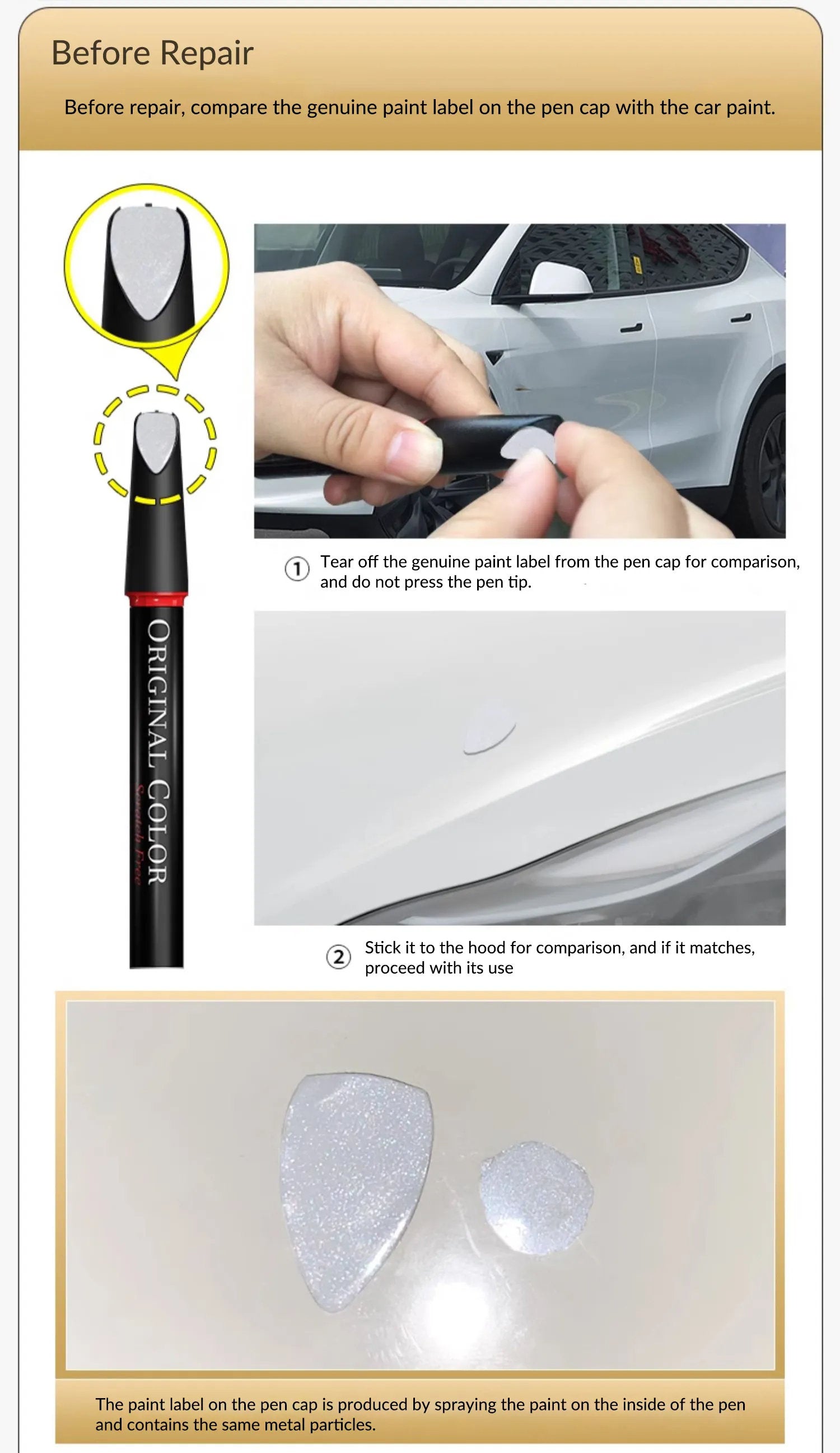 Tesla Touch Up Paint | Easy Paint Repair Kit for Tesla Model 3/Y/X/S - Teskay