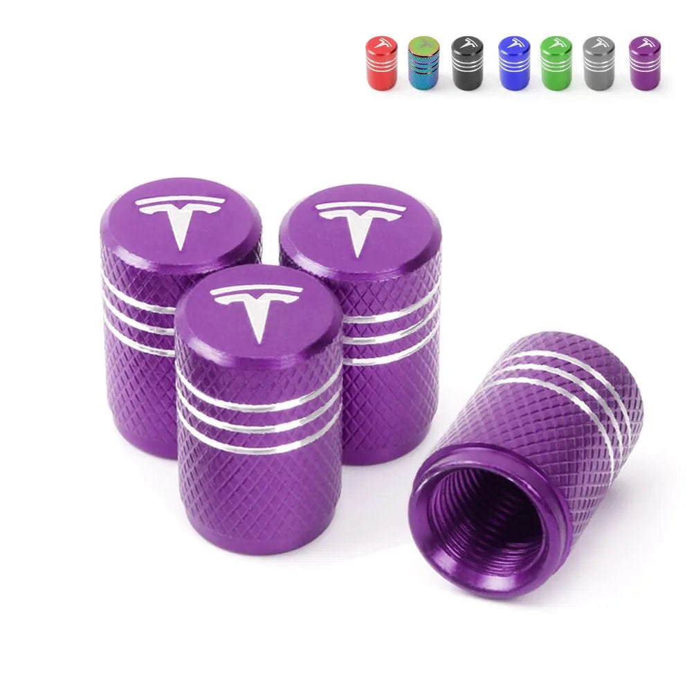 Tesla Valve Stem Caps (4 pcs) - Teskay