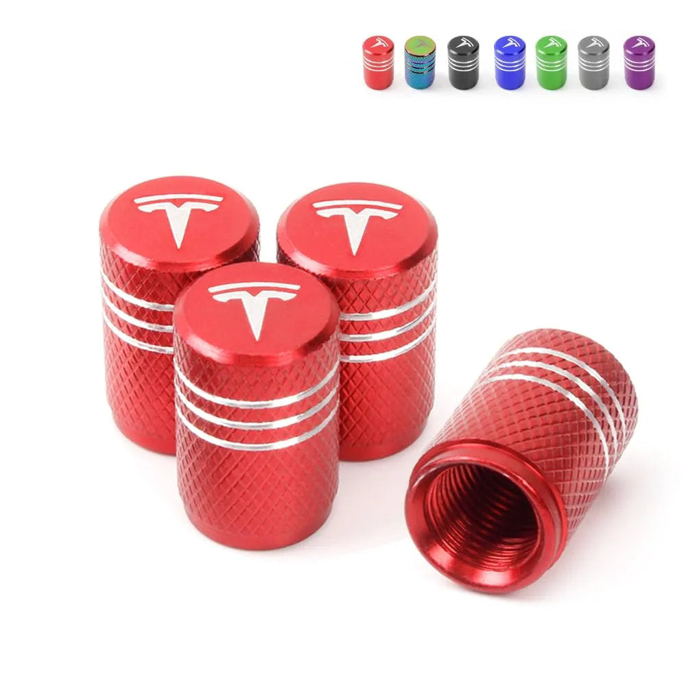 Tesla Valve Stem Caps (4 pcs) - Teskay
