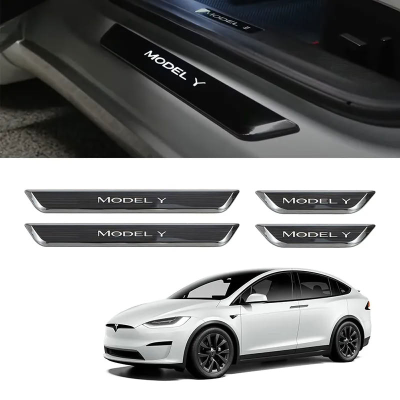 Tesla Model 3 (2019-2023.10) / Y (2020-2025.02) Illuminated Door Sills - Teskay