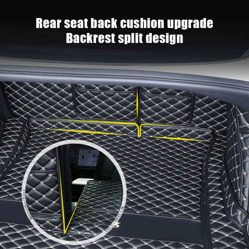 Tesla Model 3 Trunk Mats (8-Piece Set) - Waterproof, Soundproof, Stain-Resistant - Teskay