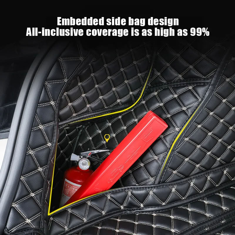 Tesla Model 3 Trunk Mats (8-Piece Set) - Waterproof, Soundproof, Stain-Resistant - Teskay