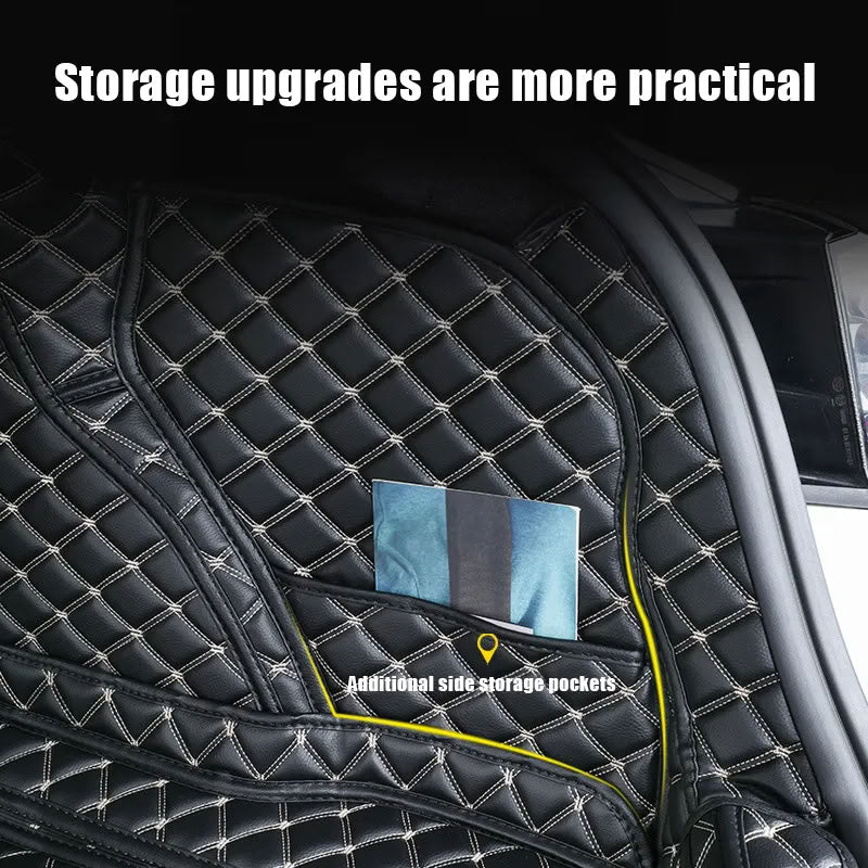 Tesla Model 3 Trunk Mats (8-Piece Set) - Waterproof, Soundproof, Stain-Resistant - Teskay