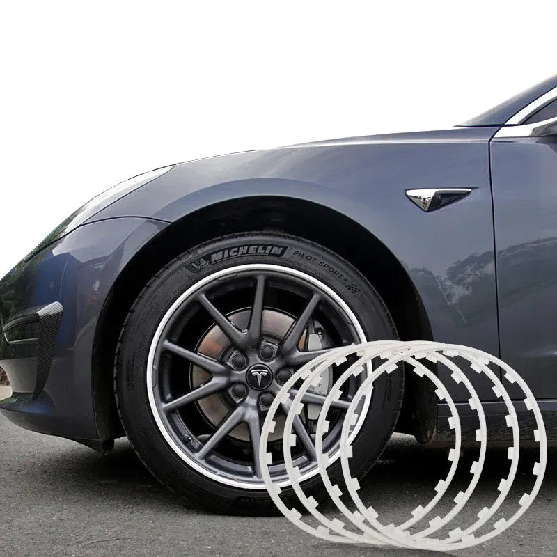 Wheel Rim Protectors for Tesla Model 3/Y (4PCS) – Durable Nylon Fiber - Teskay