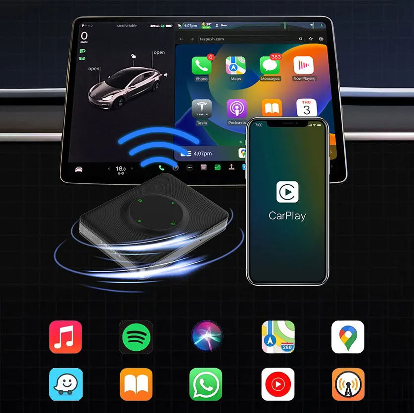 Wireless Apple CarPlay Adapter for Tesla - Teskay