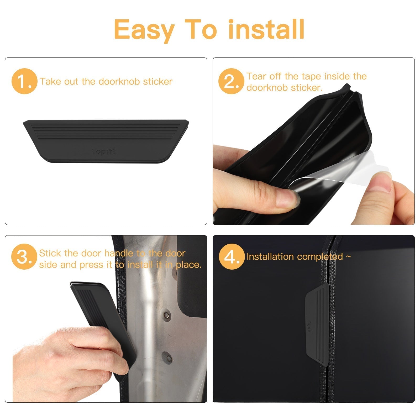 4-Pack Black Silicone Armrest Pads for Cybertruck - Teskay