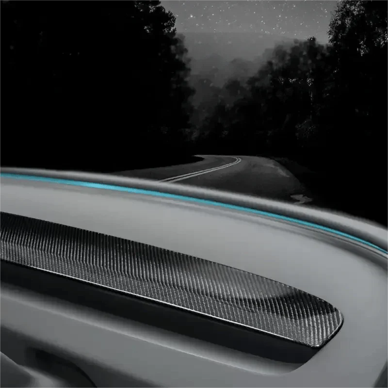 Real Dry Carbon Fiber Dash Cover Overlay for Model 3 Highalnd & Model Y Juniper - Teskay