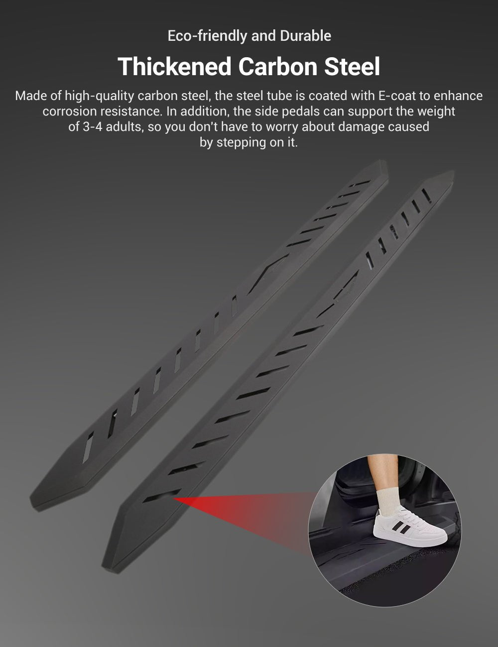 Running Boards Side Steps for Tesla Cybertruck (2PCS) - Teskay