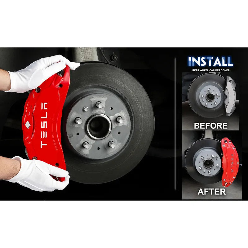 Tesla Model 3/Y Brake Caliper Covers (2017-2025) – Fits 18"-21" Wheels-3